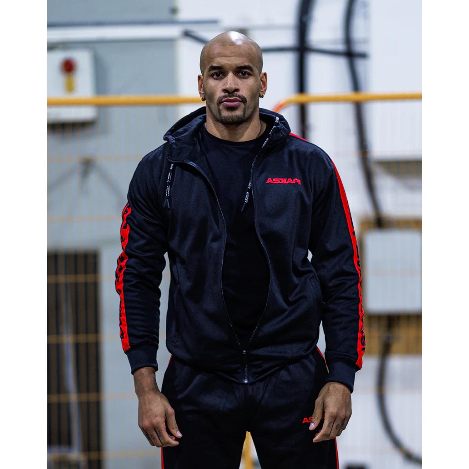 ASKARI Tracksuit, Makarov, black-red, M