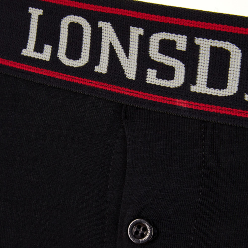 Lonsdale Boxershorts, Oakworth, 2er Pack, black, M