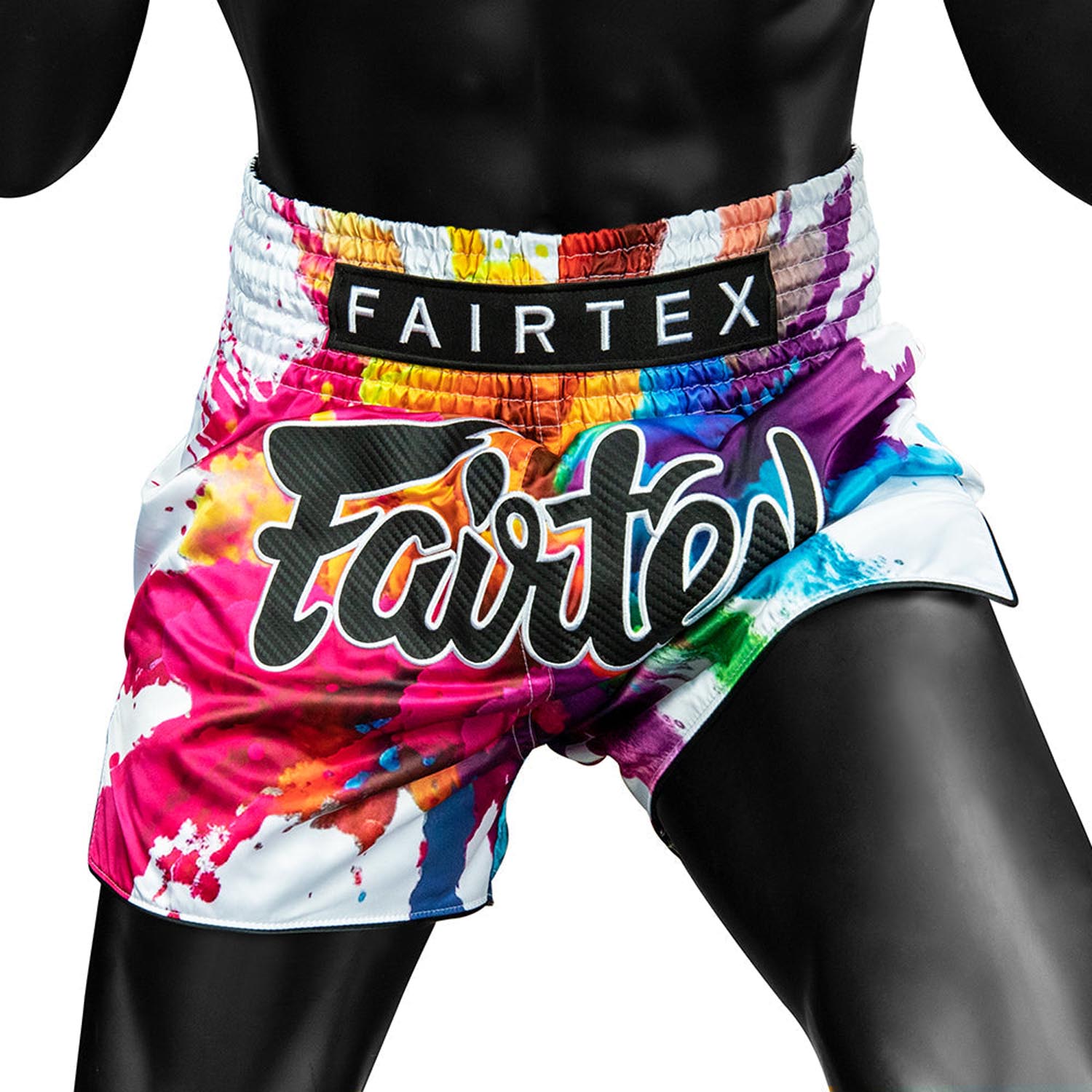 Fairtex Muay Thai Shorts, BS1939, Funky Soul, white, L