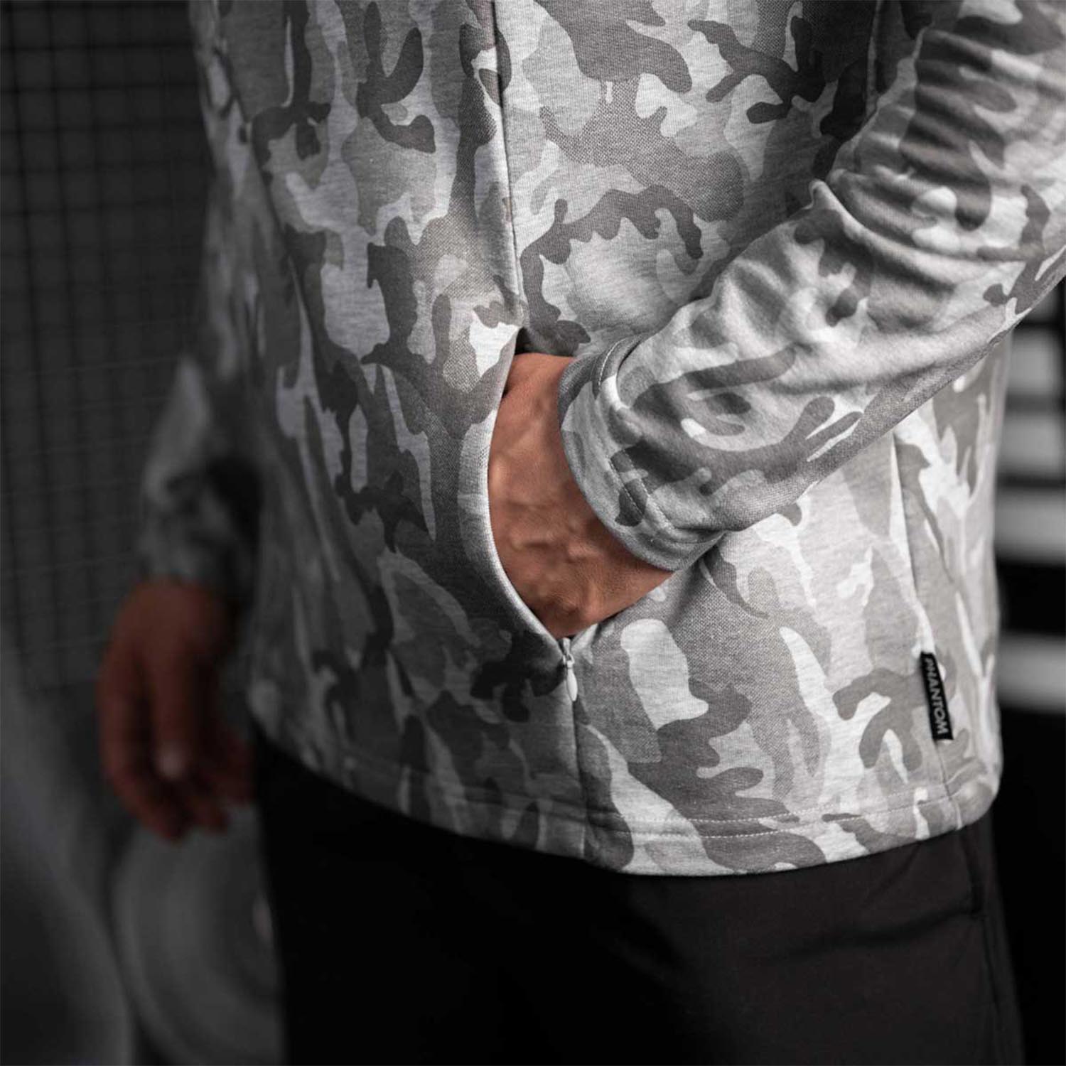 Phantom Athletics Hoody, Radar, camo-grau, S