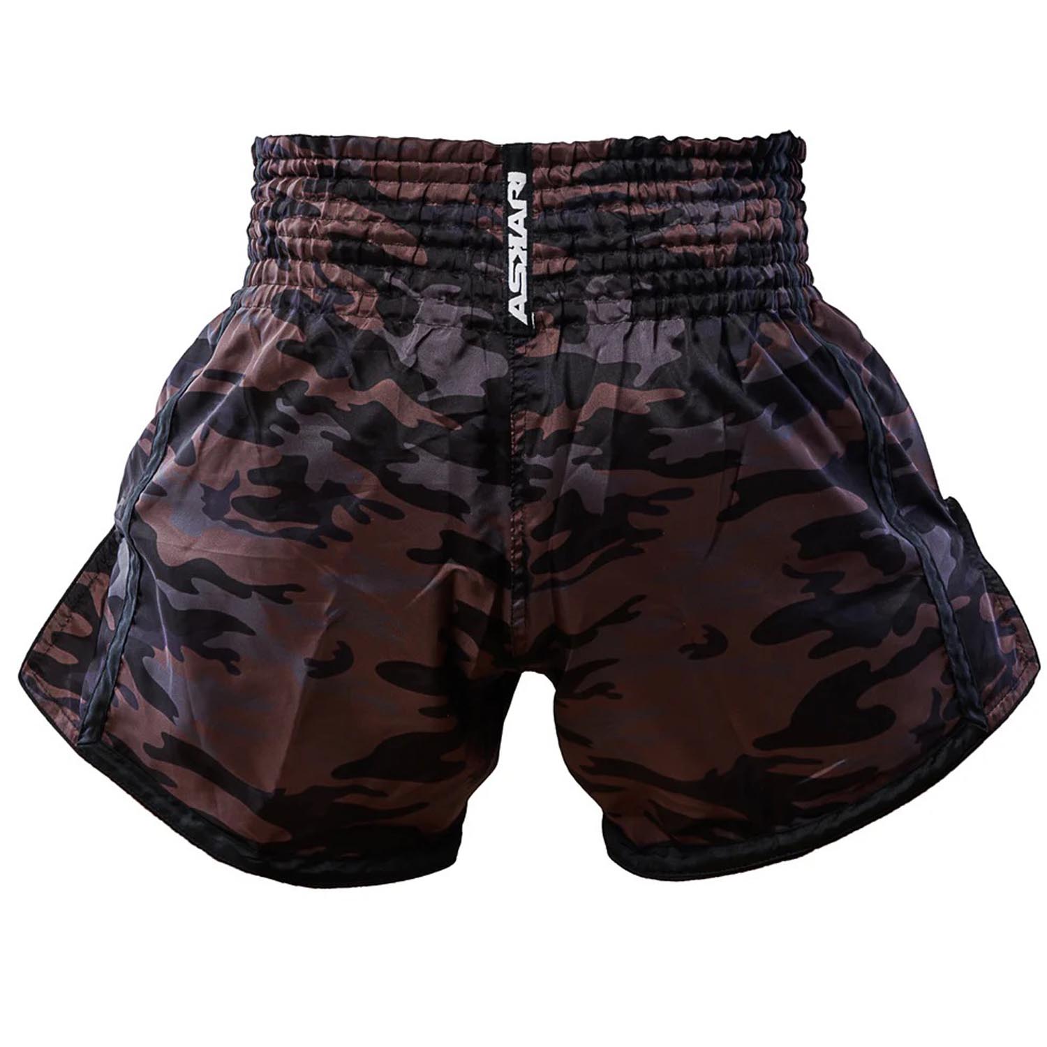 ASKARI Muay Thai Shorts, Chocolata, brown-camo, XXL
