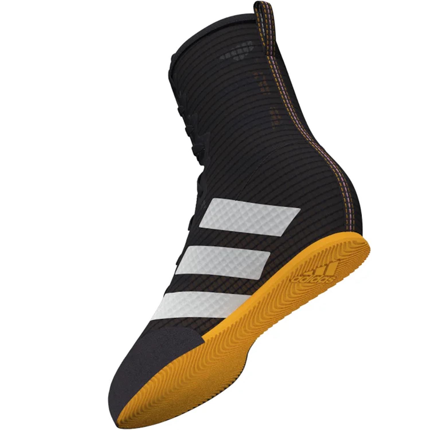 adidas Boxing Shoes, Box Hog 4, black-white-orange, 43 ⅓ (UK 9)