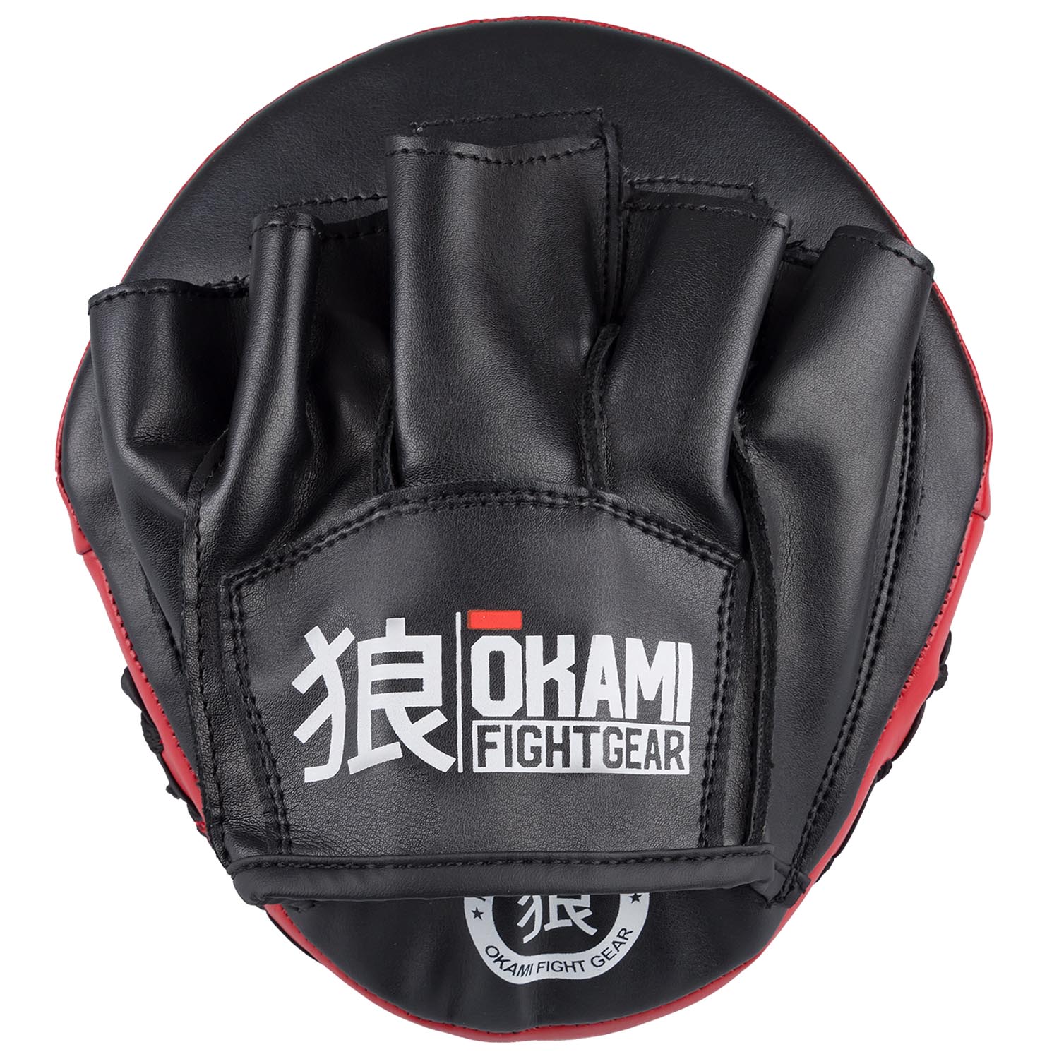 OKAMI Focus Mitts, Micro, black-red