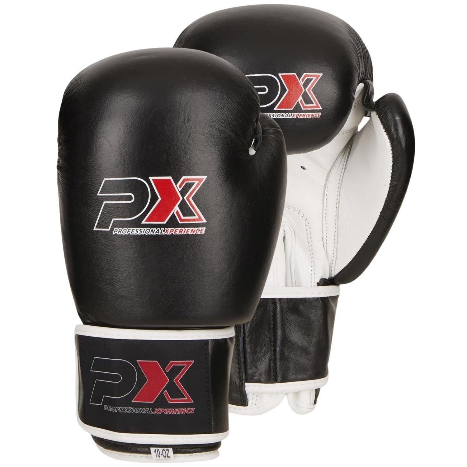 PX Boxing Gloves, PX, black-white