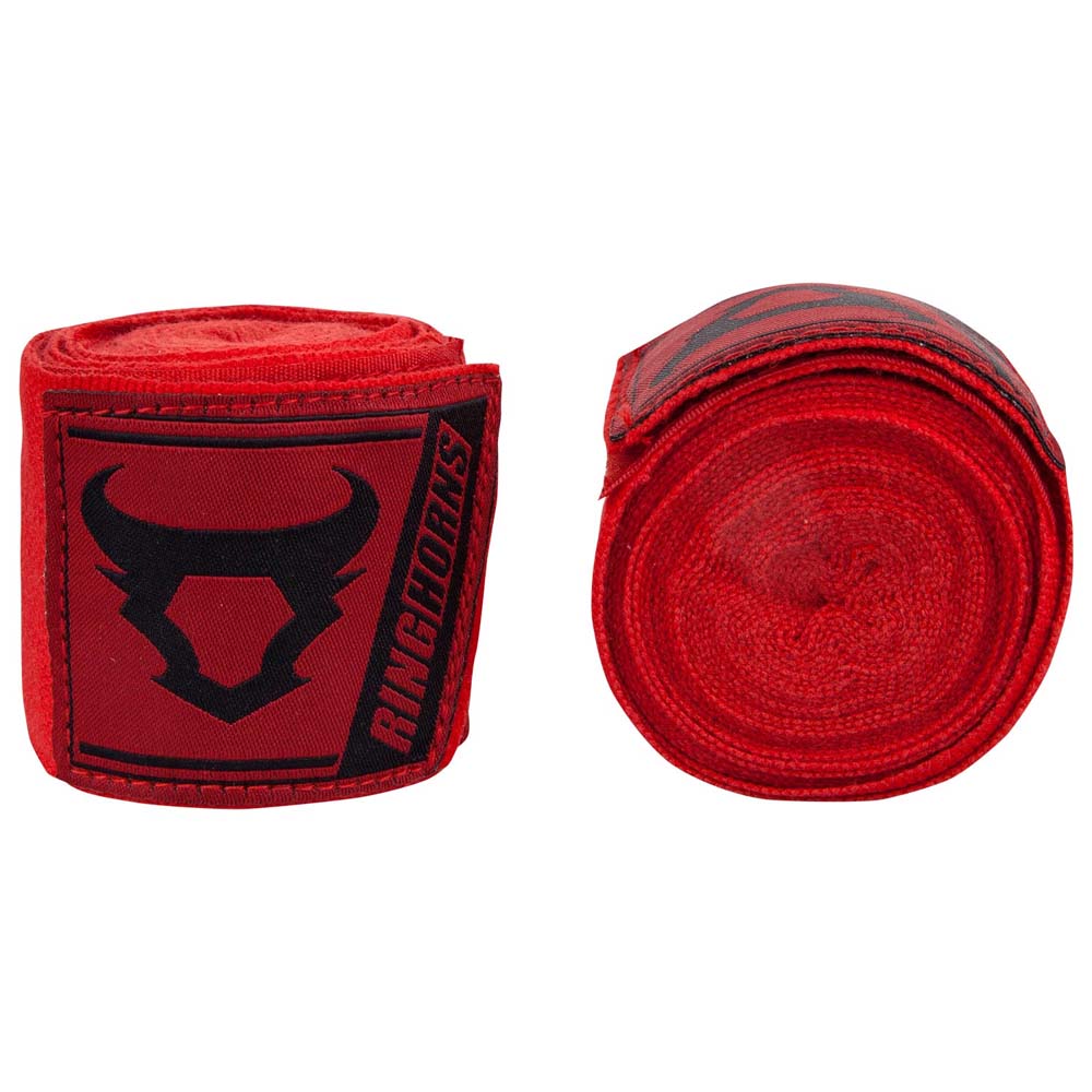 Ringhorns Hand Wraps, Charger, red, elastic, 2.5 m