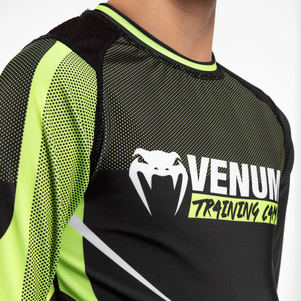 VENUM Rashguard, L/S, Kids, Training Camp 3.0, black-green, 10 Y