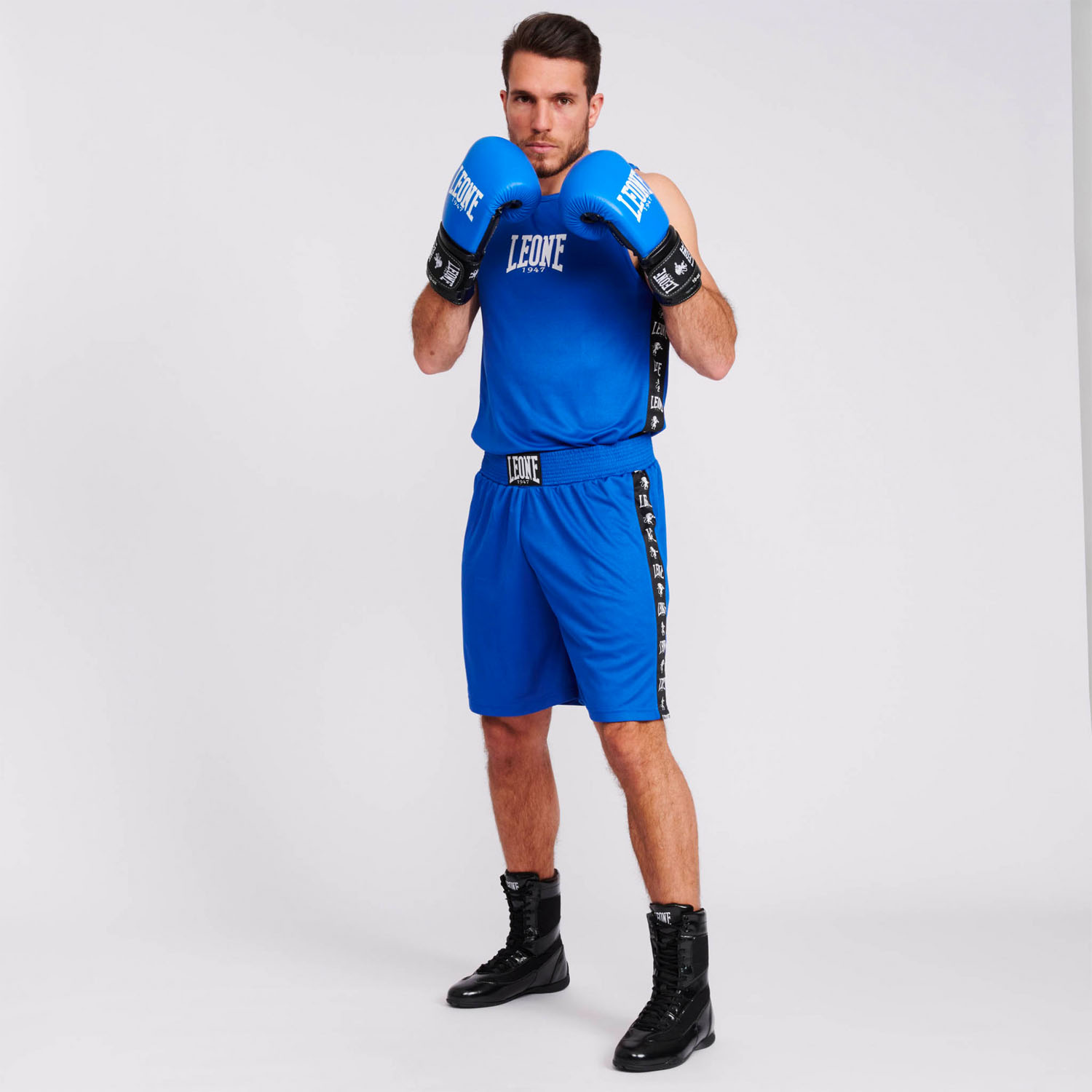 LEONE Boxing Top, Singlet, Ambassador, AB218, blau, L