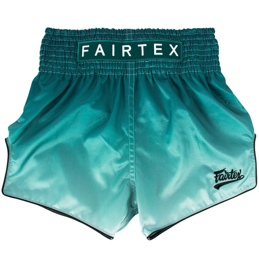 Fairtex Muay Thai Shorts, BS1906, green-white, S
