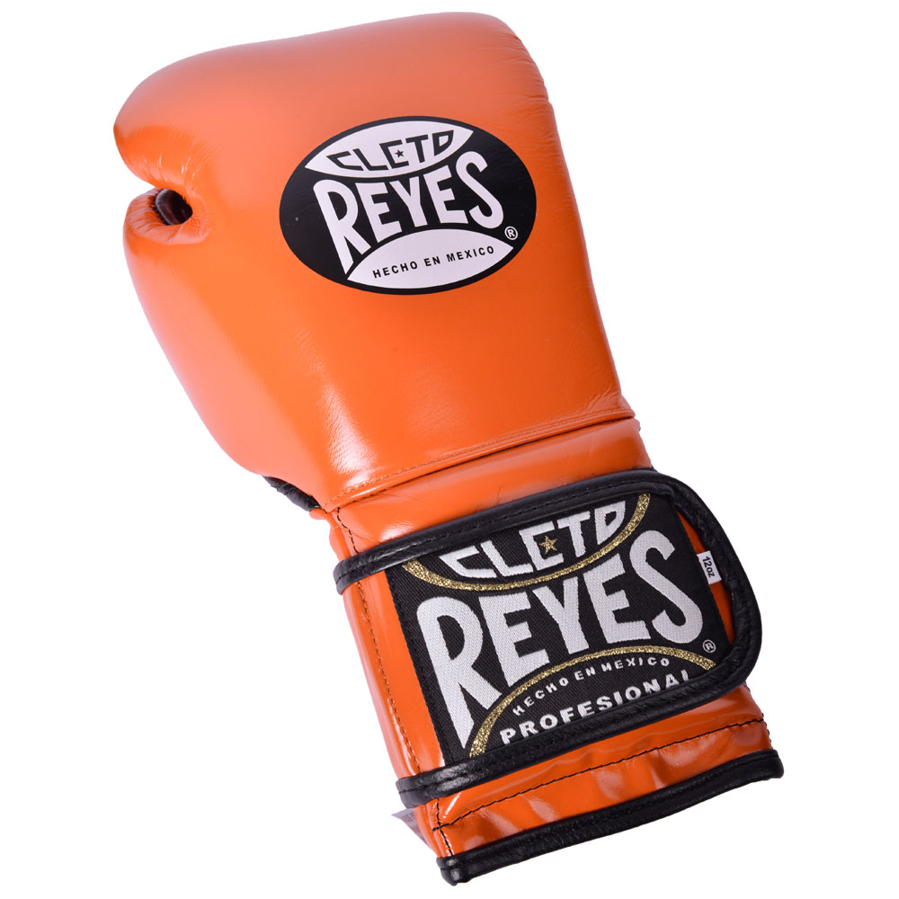 Cleto Reyes Boxing Gloves, Velcro Sparring, orange, 14 Oz