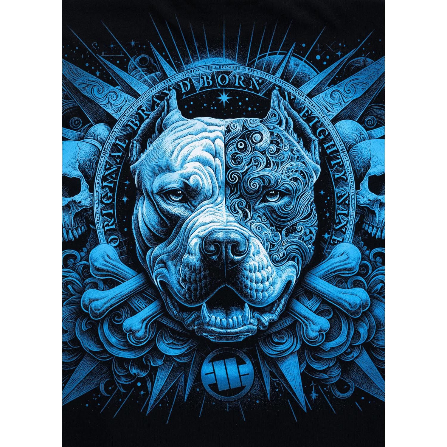 Pit Bull West Coast T-Shirt, World, black-blue, XXXL