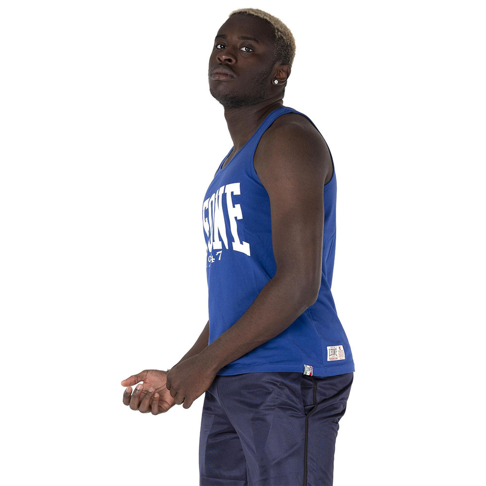 LEONE Tank Top, Basic, blau, XXL