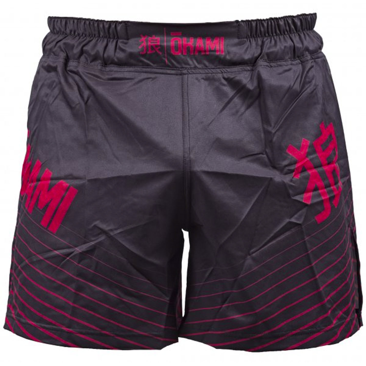 OKAMI MMA Fight Shorts, Big Kanji, black, XL