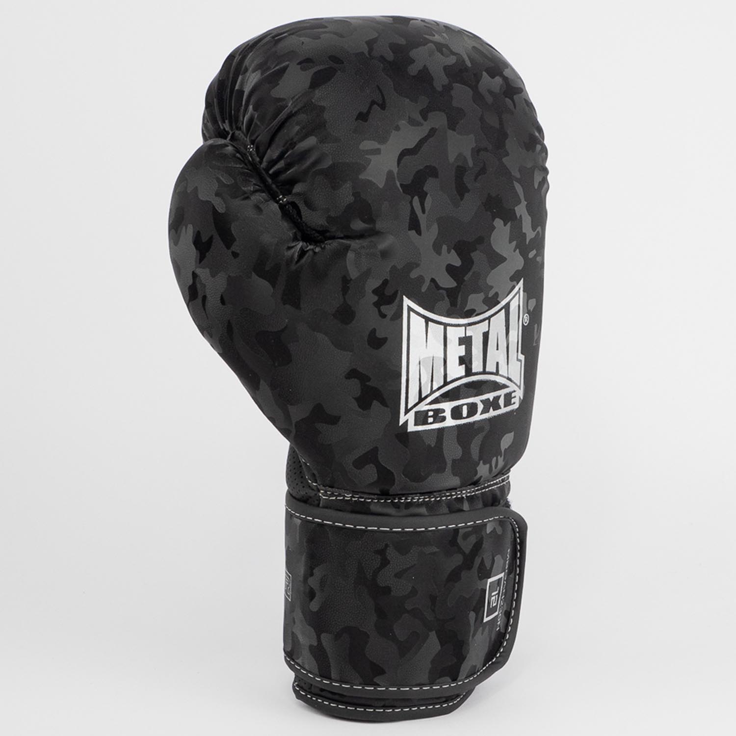 Metal Boxe Boxing Gloves, Mirror, camo-black, 16 Oz