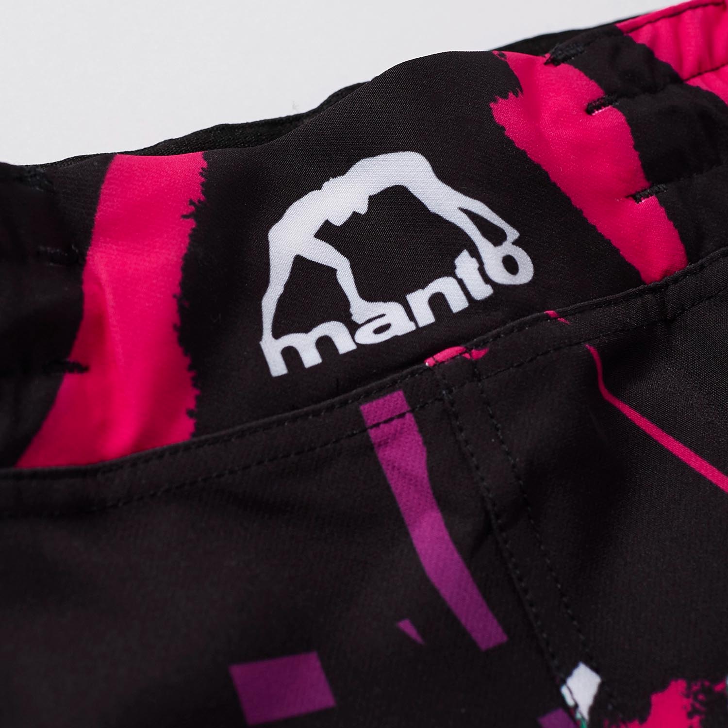 MANTO MMA Fight Shorts, Rave, black XL