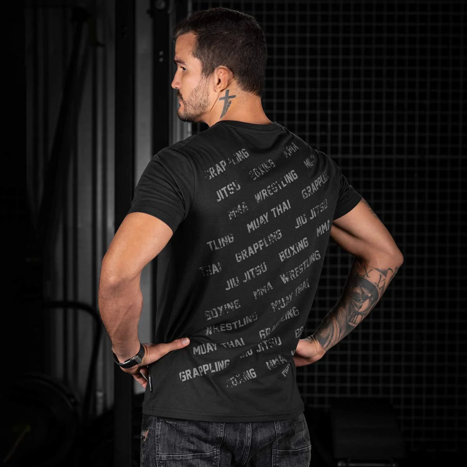 Phantom Athletics T-Shirt, All Over, schwarz, XXL