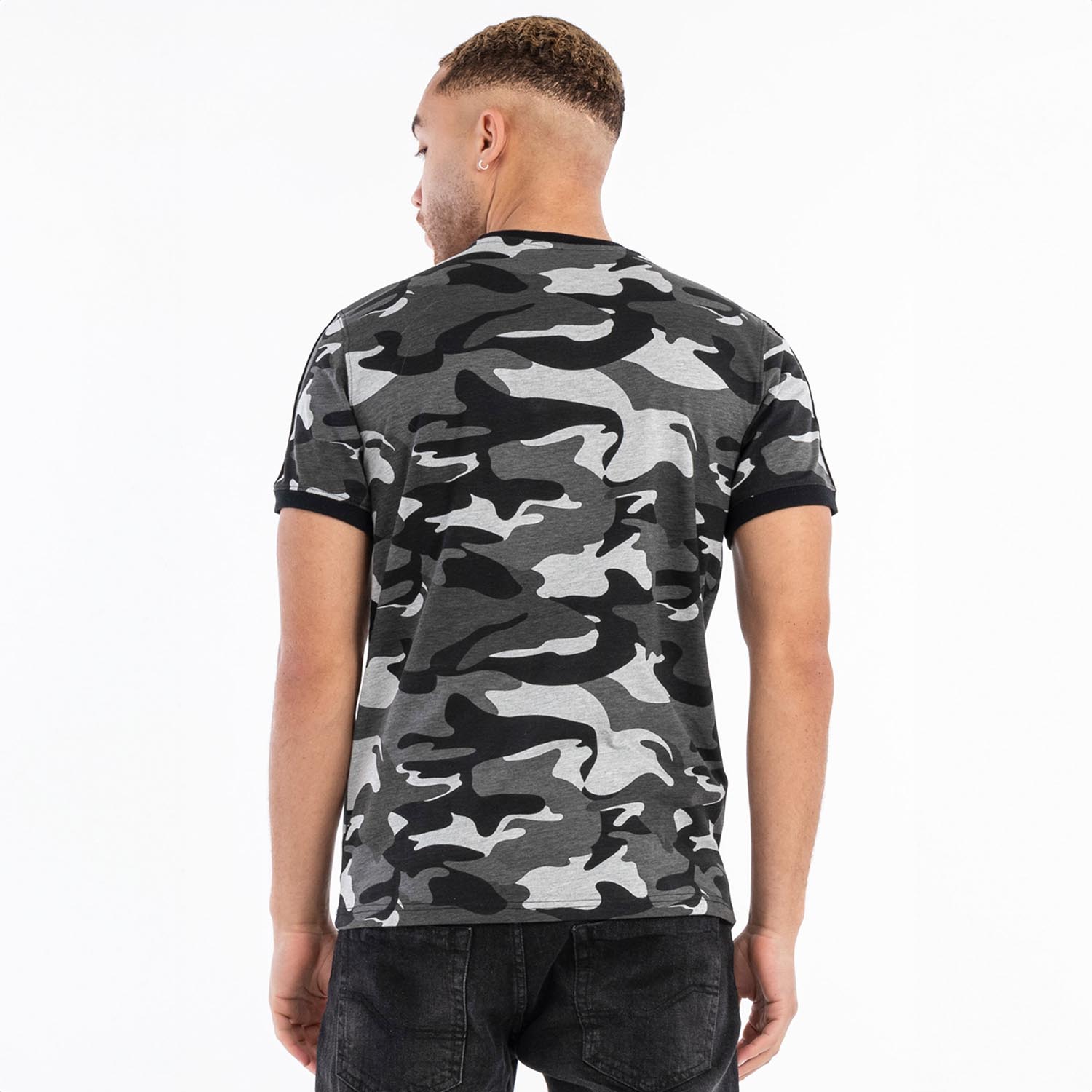 Lonsdale T-Shirt, Gunnista, camo grey, L