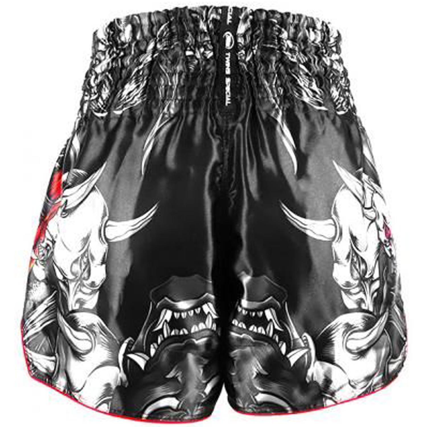 TWINS Special Muay Thai Shorts, Kabuki, black-white, L
