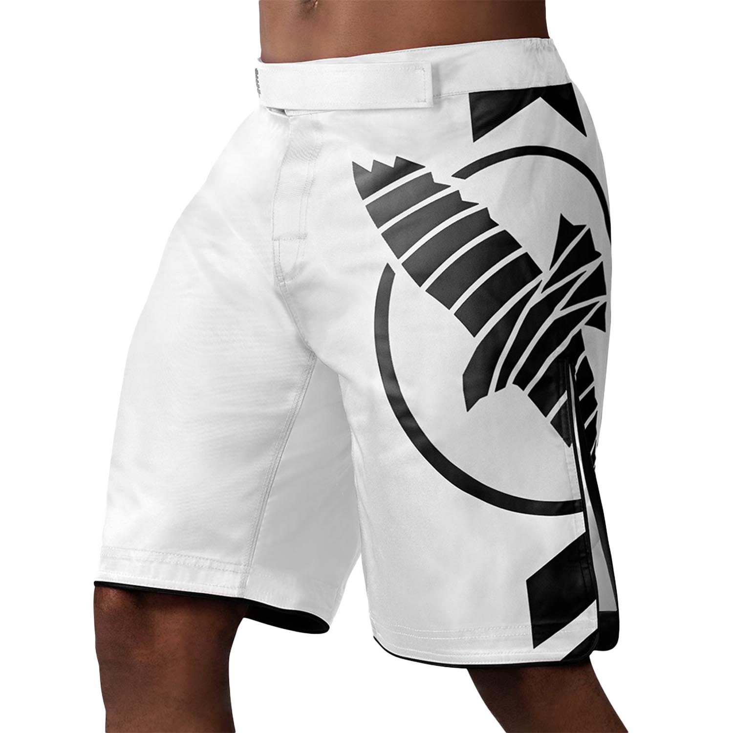 Hayabusa MMA Fight Shorts, Icon, weiß-schwarz, XXL