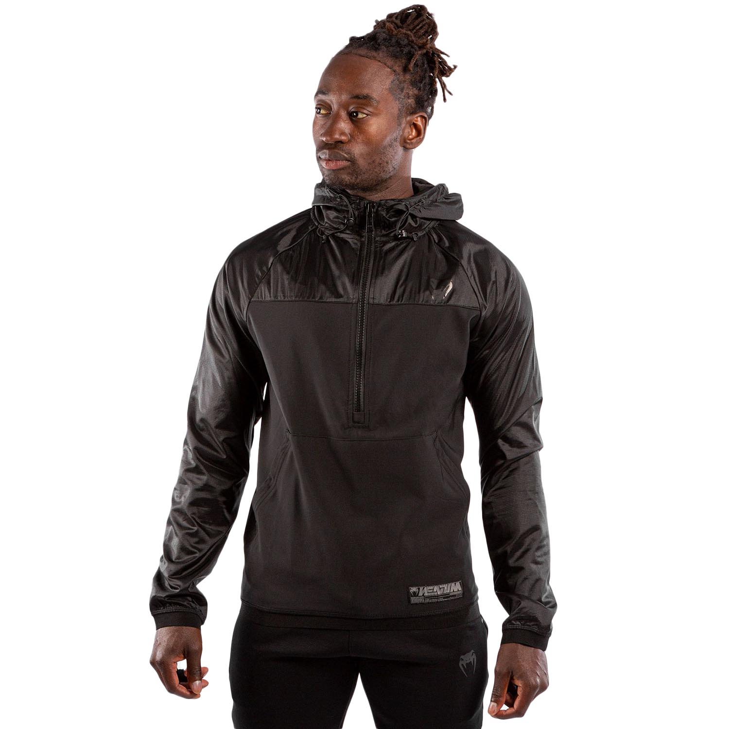 VENUM Half Zip Hoody, Laser XT, schwarz-schwarz, S