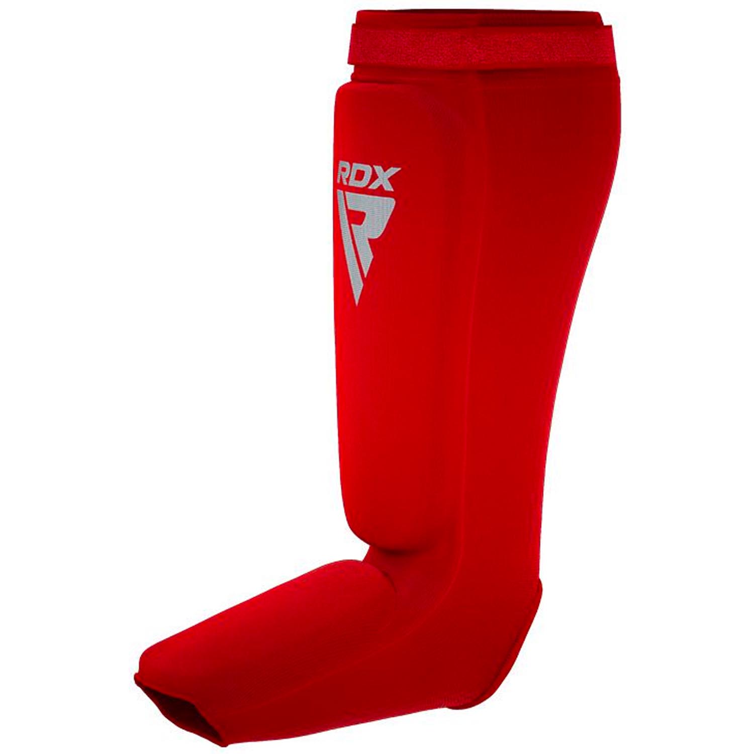 RDX Shinguards, red-white, M