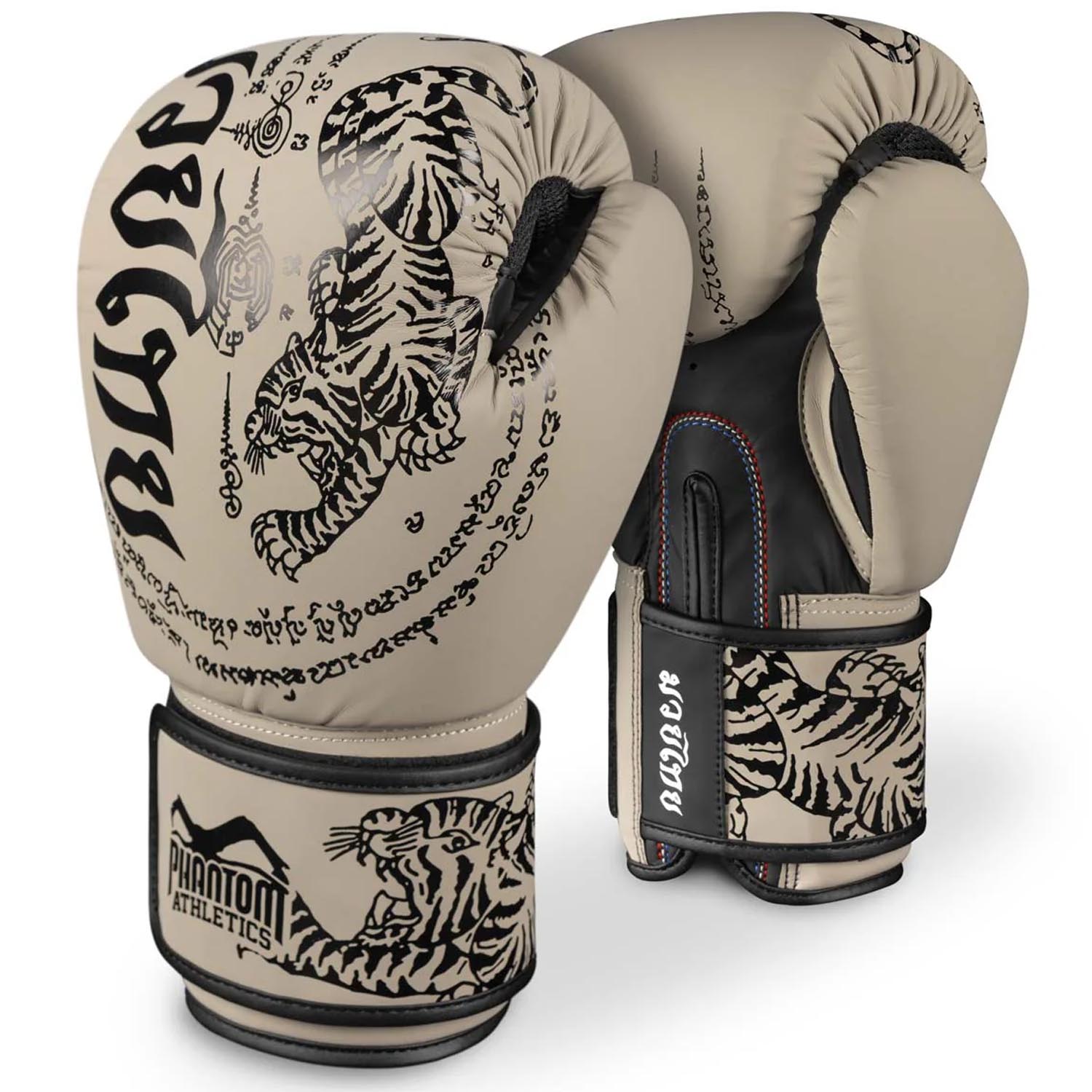 Phantom Athletics Boxing Gloves, Muay Thai, sand, 10 Oz