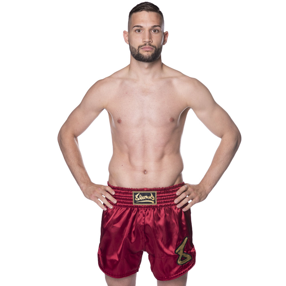 8 WEAPONS Strike Shorts, burgundy, S