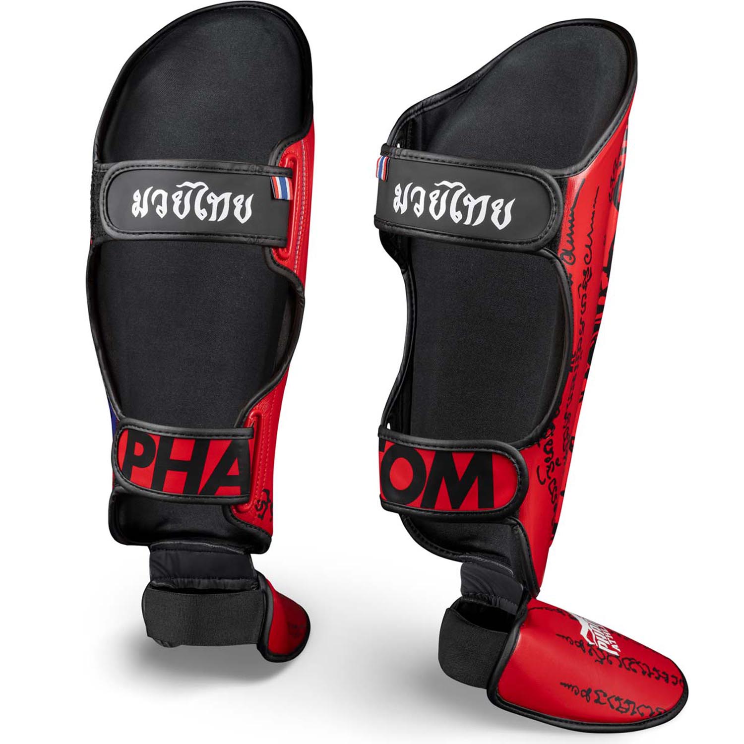 Phantom Athletics Shin Guard, Muay Thai, red, S/M