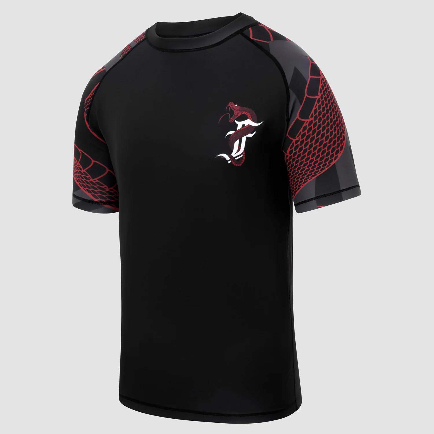 Fumetsu Rashguard, S/S, Woman, Anaconda, black-red, L