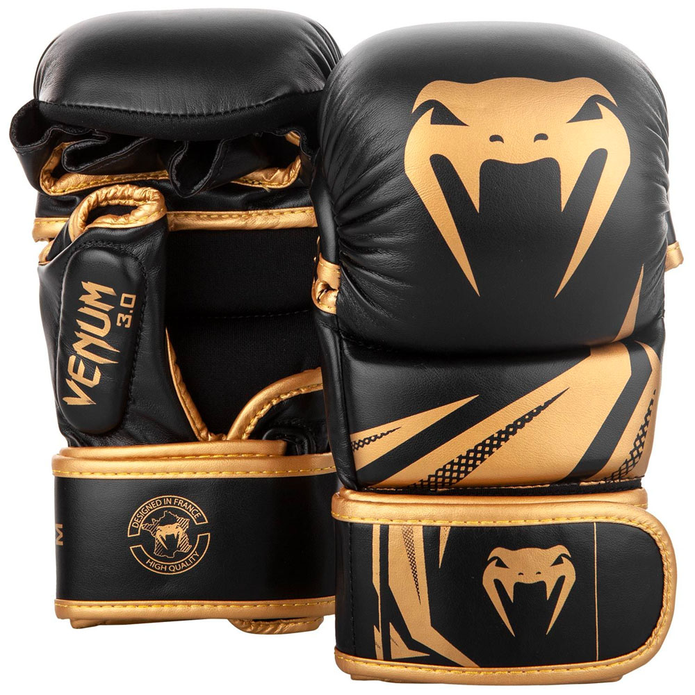 VENUM MMA Sparring Gloves, Challenger 3.0, blk-gold, M
