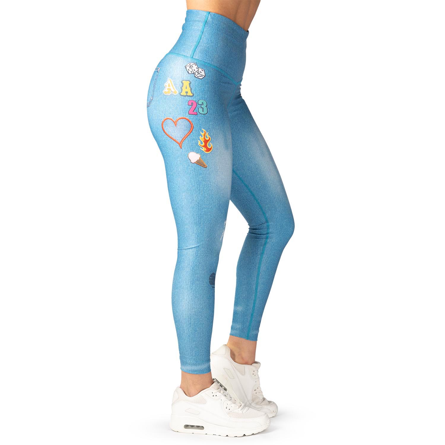 Anarchy Apparel Compression Leggings, Denim, XS