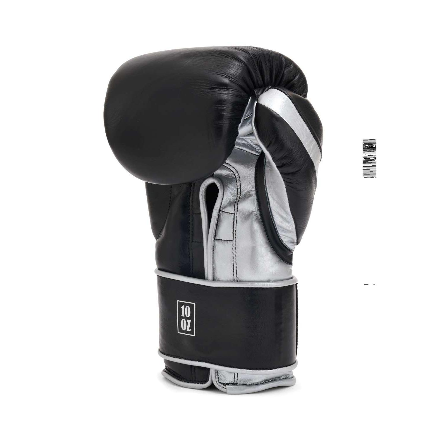 PX Boxhandschuhe, Legacy, Pro Pure Combat, schwarz-silber, 12 Oz