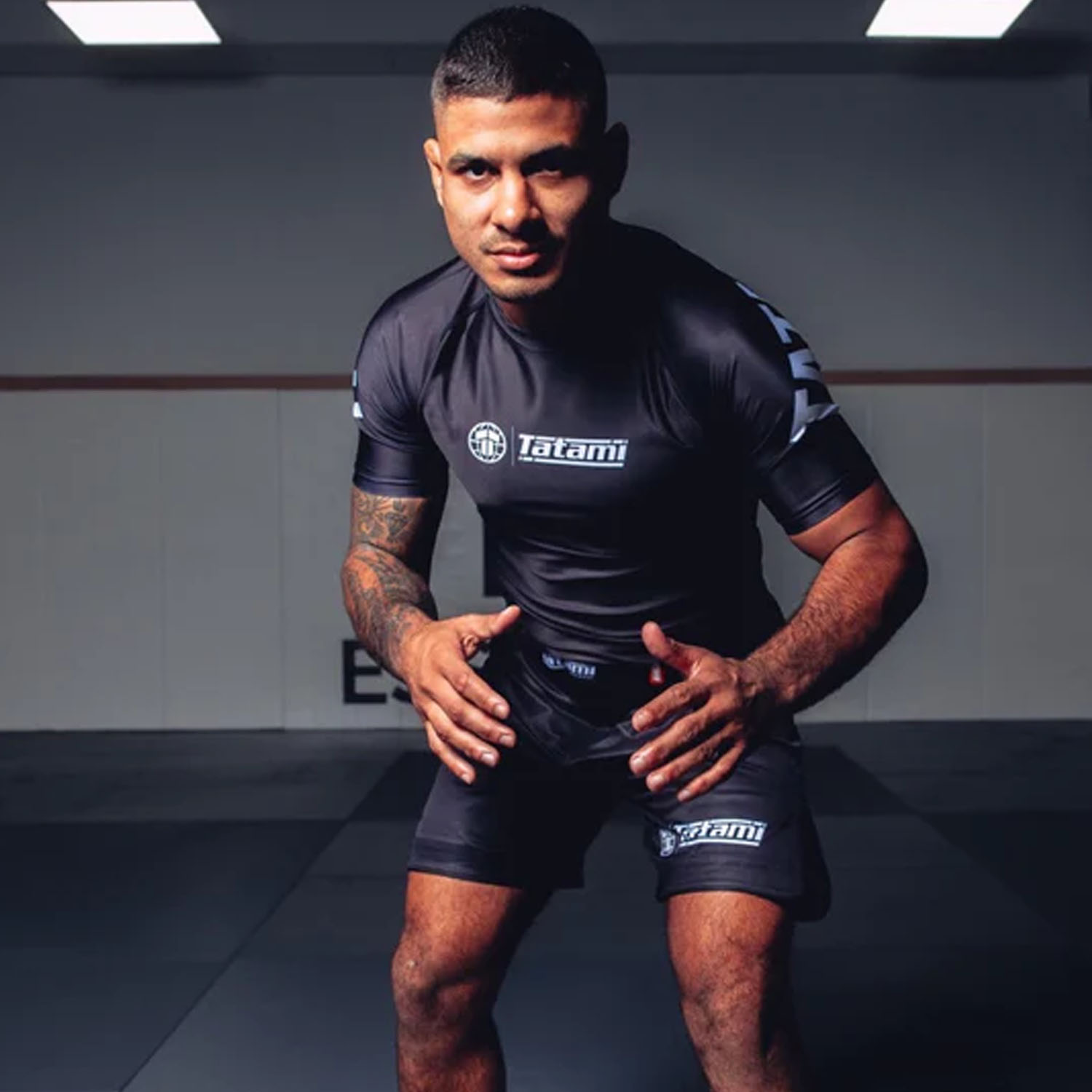 Tatami Rashguard, S/S, Impact, black-white, XL