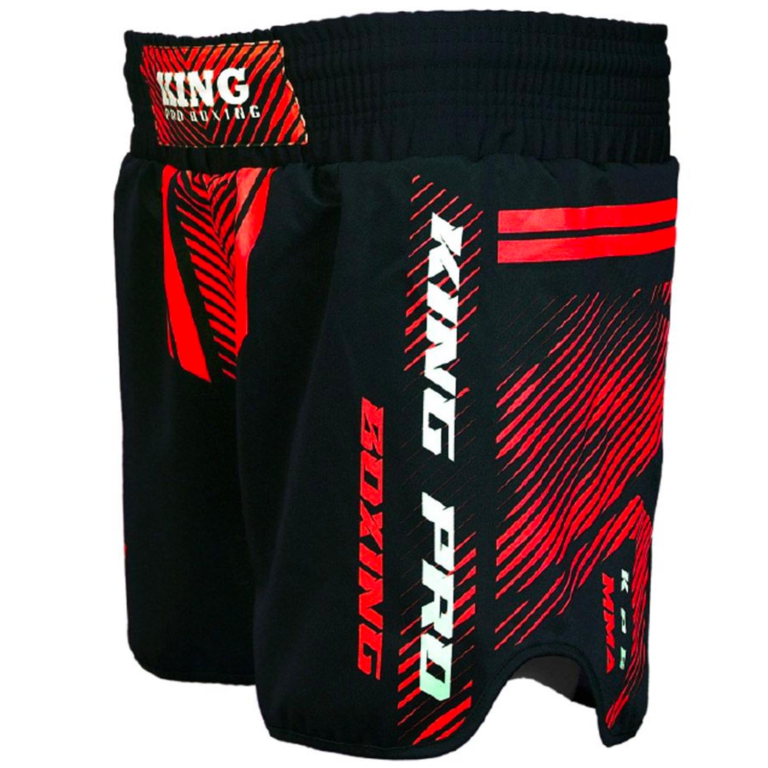 KING PRO Boxing MMA Fight Shorts, Legion 4, black-red