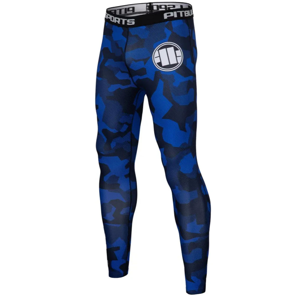 Pit Bull West Coast Compression Pants, Dillard, blau-camo, XXXL