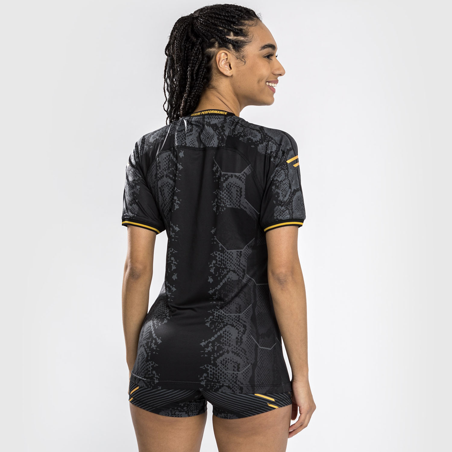 VENUM Dry Tech T-Shirt, Women, UFC Fight Night, Adrenaline, black-gold, M