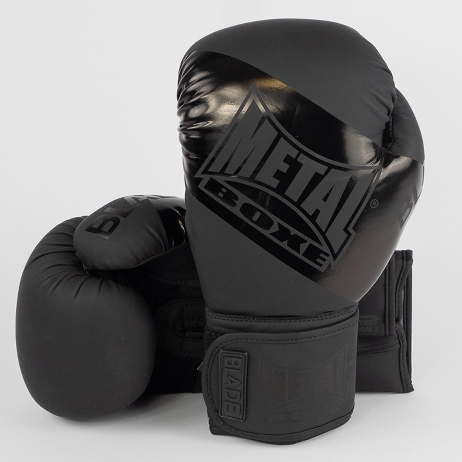 Metal Boxe Boxing Gloves, Blade, black-black, 16 Oz