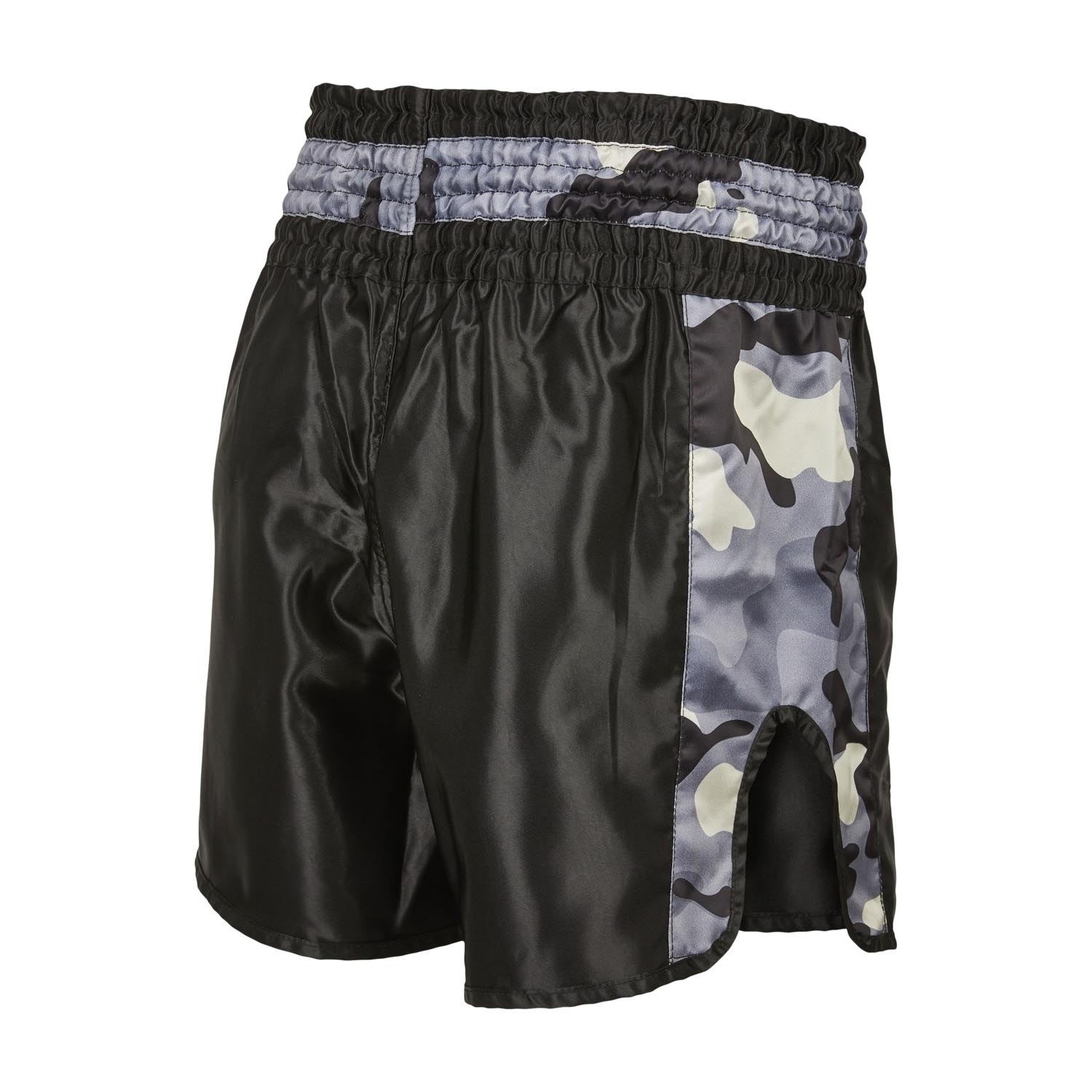 PX Muay Thai Shorts, Contender, black-camo, S