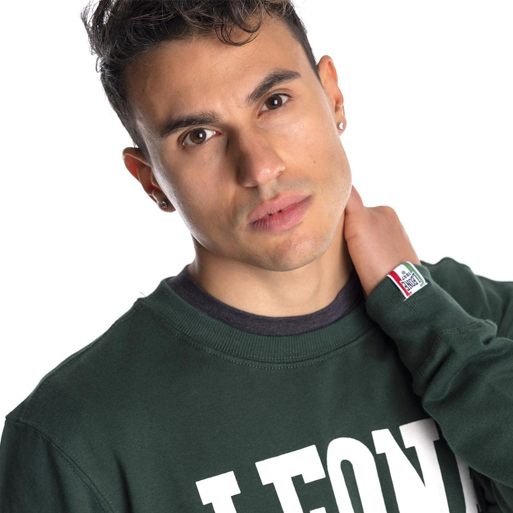 LEONE Pullover, Basic, green, S