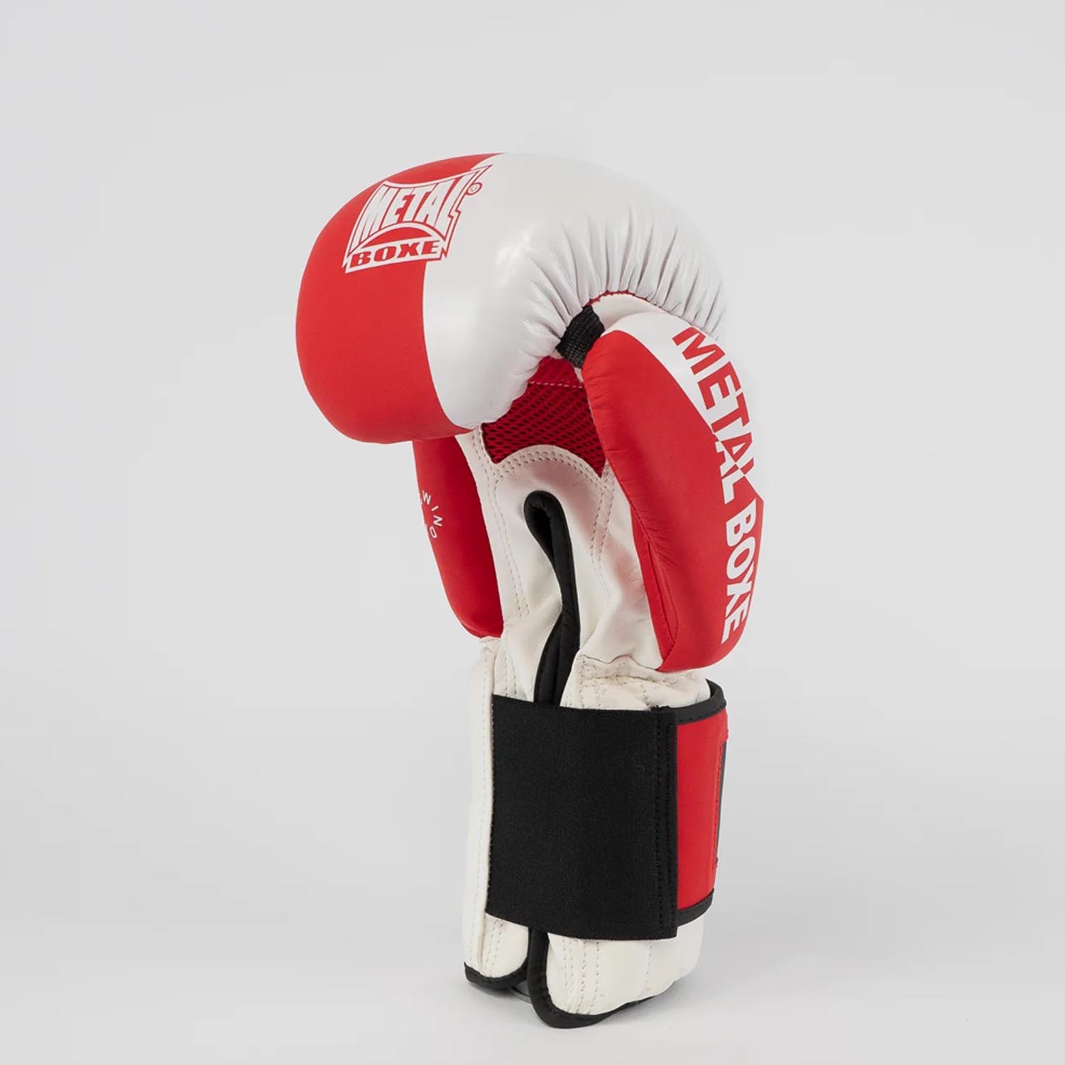 Metal Boxe Boxing Gloves, Savate, red-white, 16 Oz