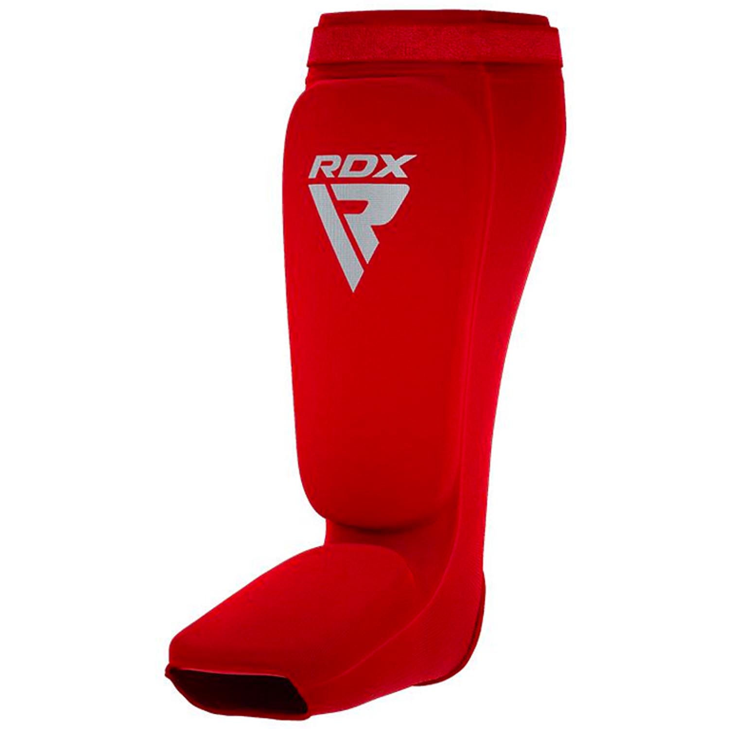 RDX Shinguards, red-white, M