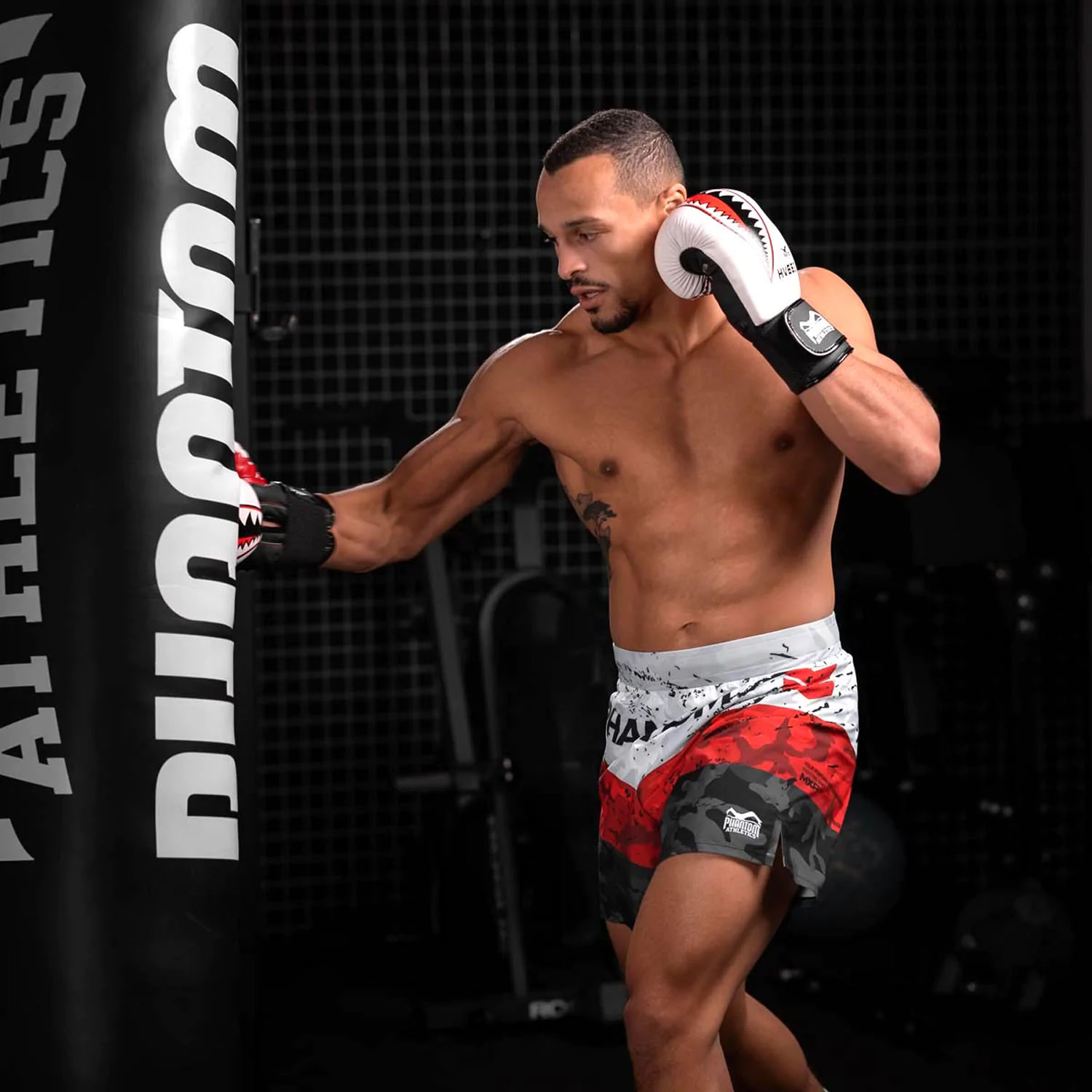 Phantom Athletics MMA Fight Shorts, Flex, S Delta, red, S