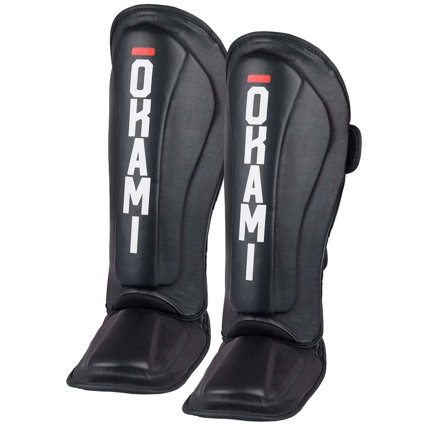 OKAMI Shin Guards, Competitor V2, black, XL