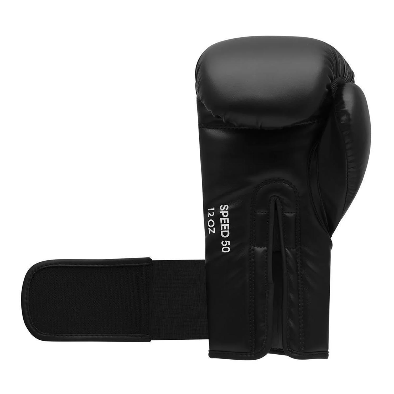 adidas Boxhandschuhe, Speed 50, schwarz-gold, 10 Oz