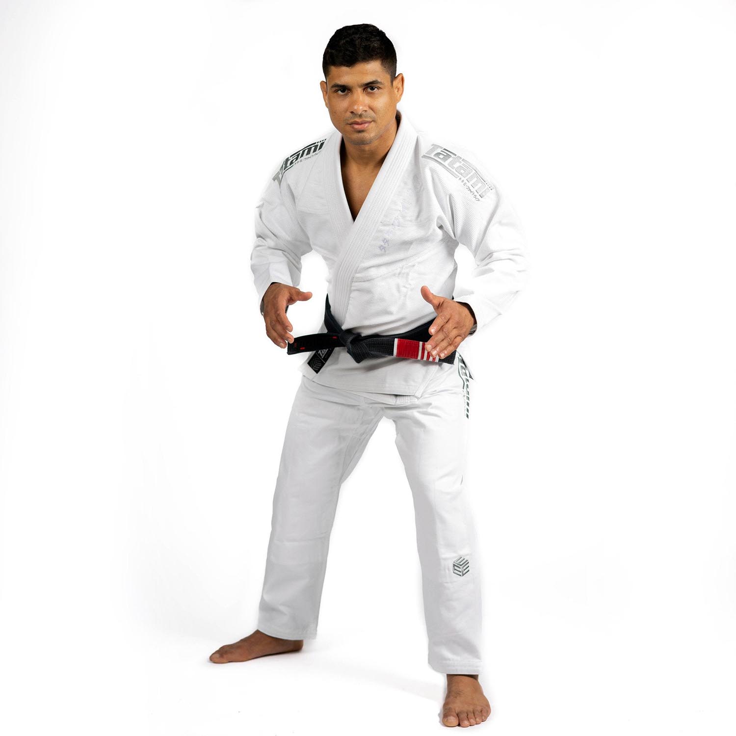 Tatami BJJ GI, Estilo Black Label, weiß-grau, A1