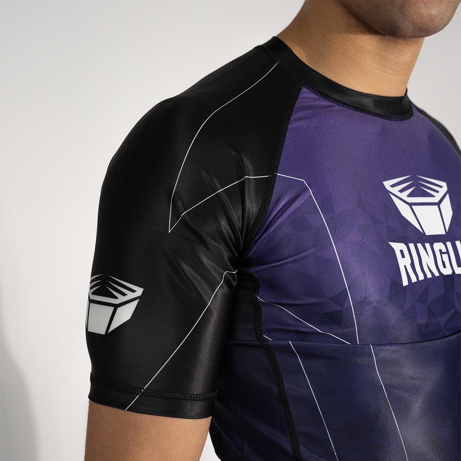 RINGLIFE Rashguard S/S - Transition black-purple 3XL