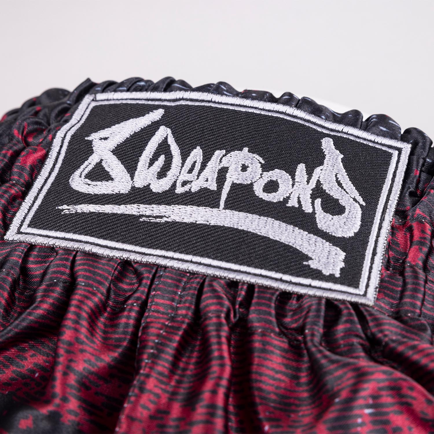8 WEAPONS Muay Thai Shorts, Hanuman, black-red, XXL