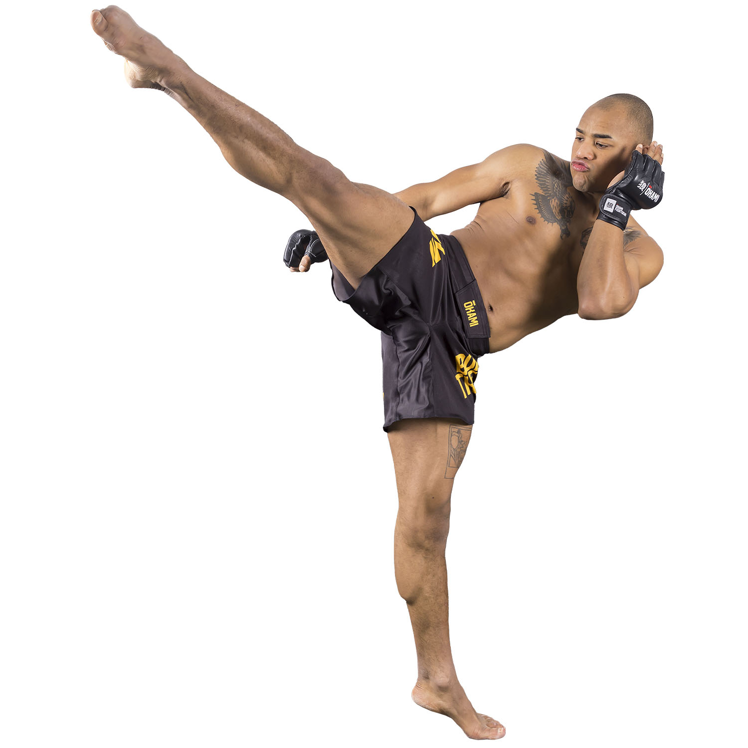 OKAMI MMA Fight Shorts, Motion, schwarz, XL