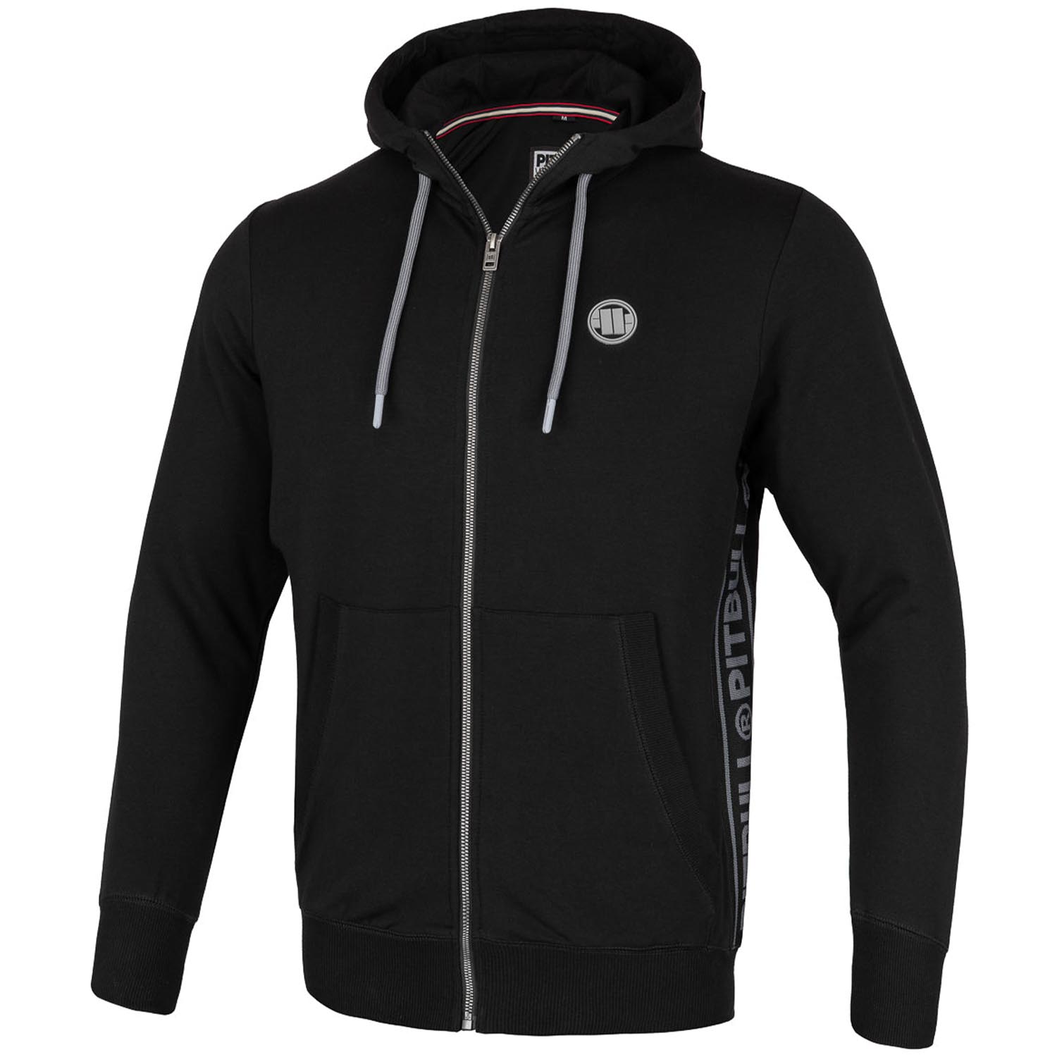 Pit Bull West Coast Zip Hoody, French Terry Reno, schwarz, XXL