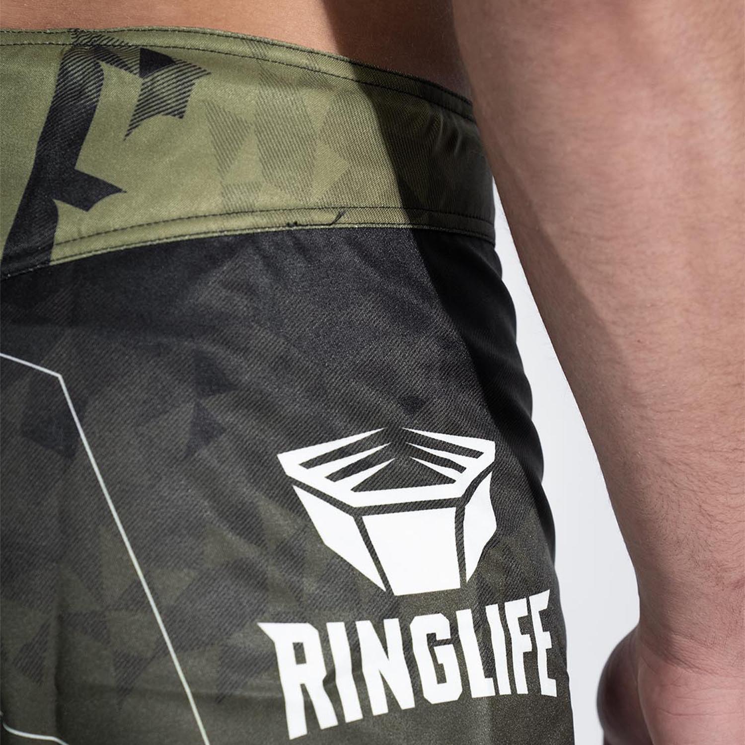 RINGLIFE MMA Shorts - Transition schwarz-grün XL