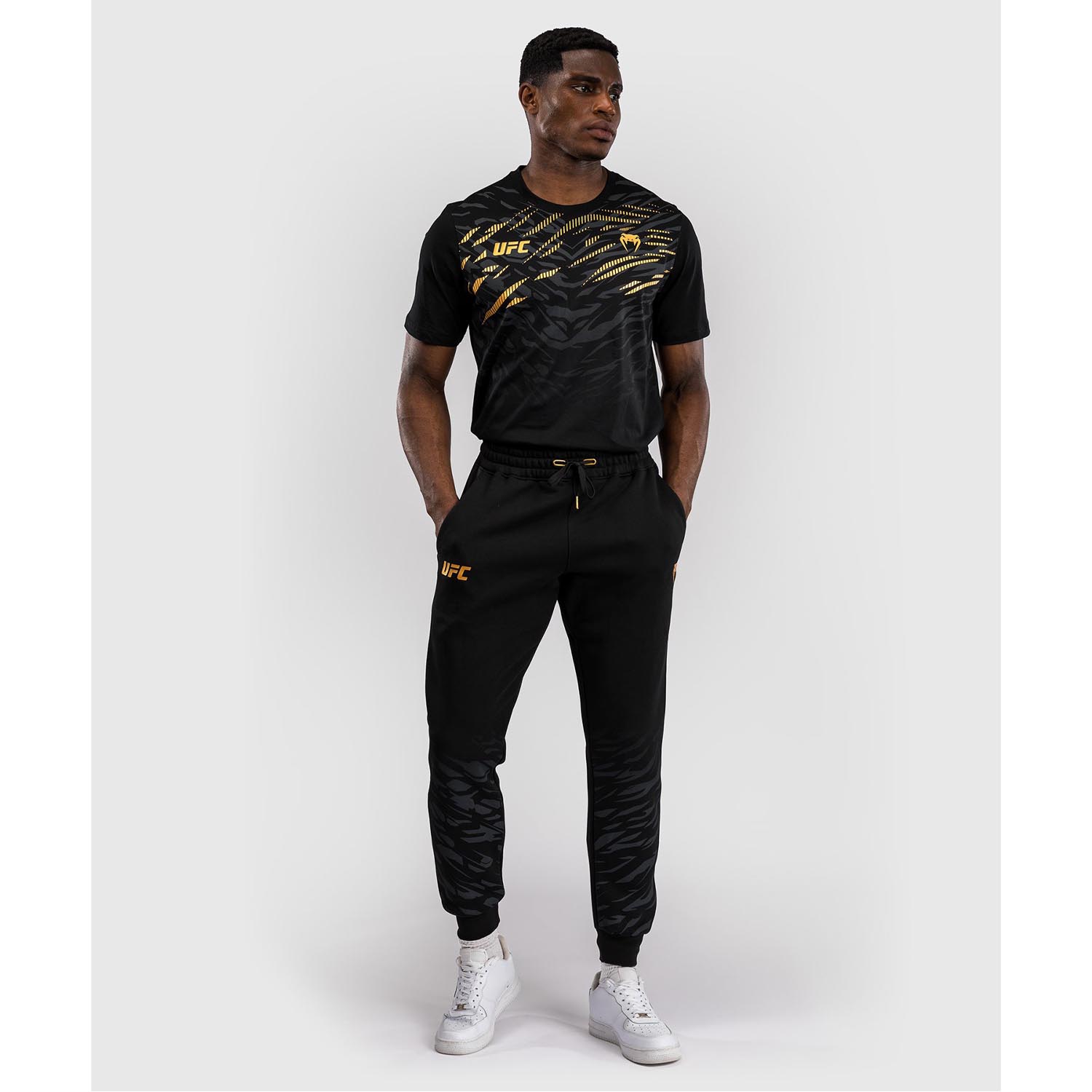VENUM Jogging Pants, UFC Fusion Replica Champion, black-gold, L